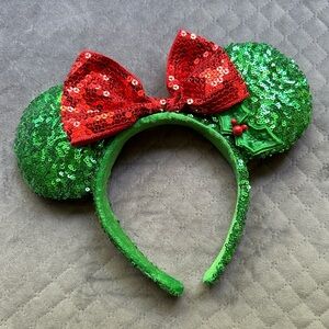 Disney Mickey Ear Headband - Christmas Sequin
